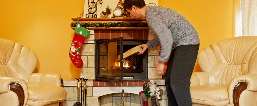 Rusted Metal Fireplace Restoration in Chattanooga, Tennessee